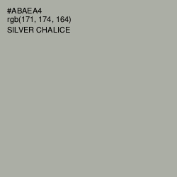 #ABAEA4 - Silver Chalice Color Image